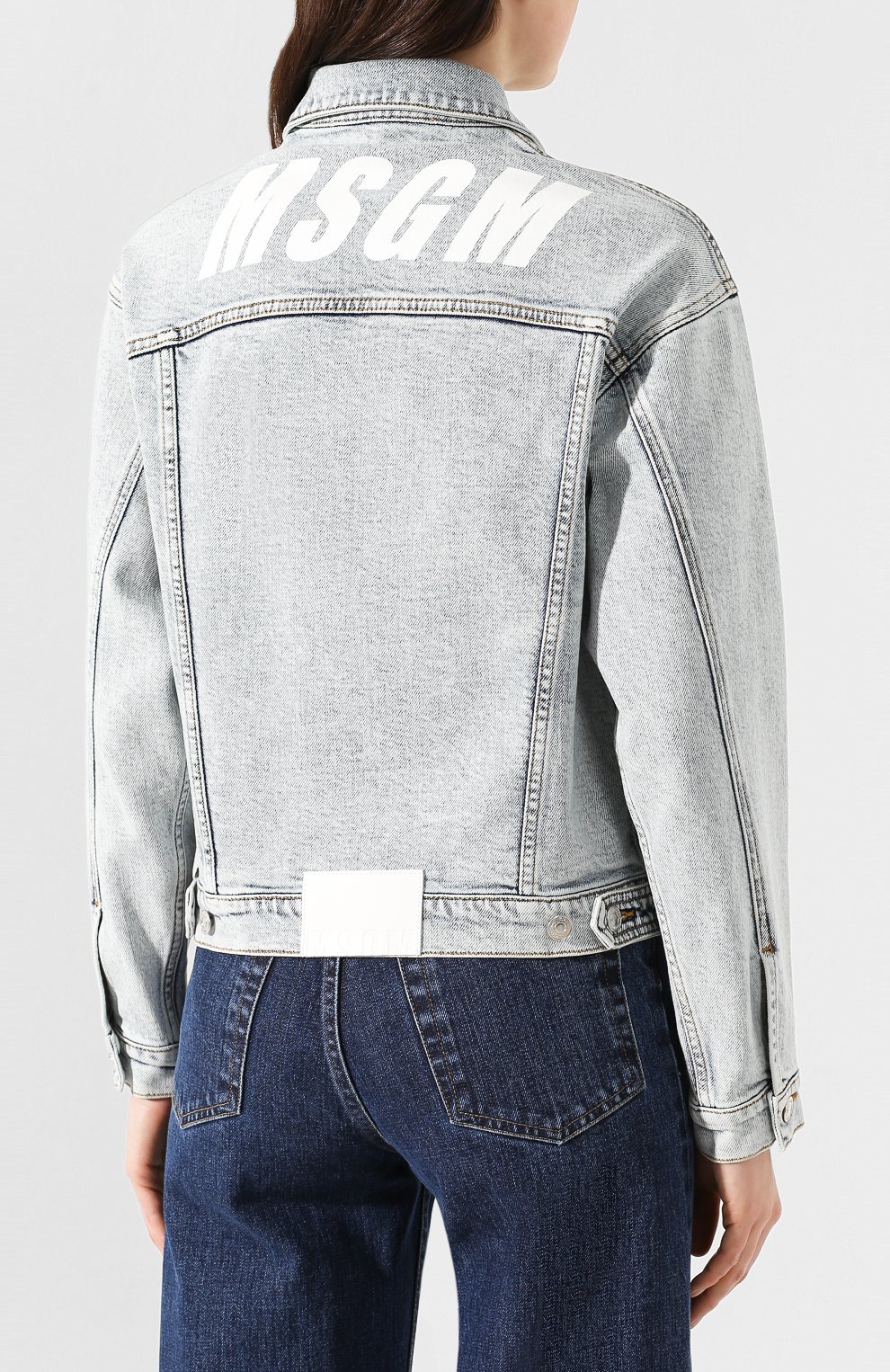 Джинсовая куртка MSGM, арт. 2841MDH48LX 207275, фото 4