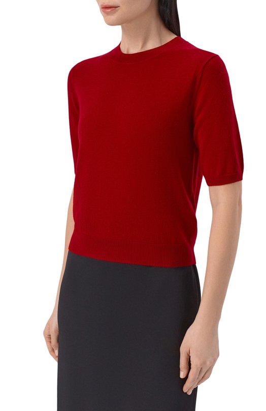 Пуловер из шерсти и кашемира Weekend Max Mara WKDMAREA Красный  WKDMAREA Фото 3