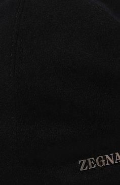 Мужская кашемировая бейсболка ZEGNA темно-синего цвета, арт. E8I09H/B4B | Фото 4 (Материал: Шерсть, Текстиль, Кашемир; Нос: Не проставлено)