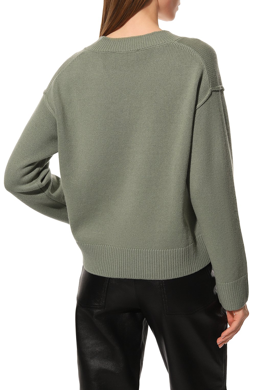 Пуловер из шерсти и вискозы GRAN SASSO светло-зеленого цвета по цене 34300 руб., арт. 13270/12822, фото 4 Пуловер из шерсти и вискозы GRAN SASSO, арт. 13270/12822, фото 4