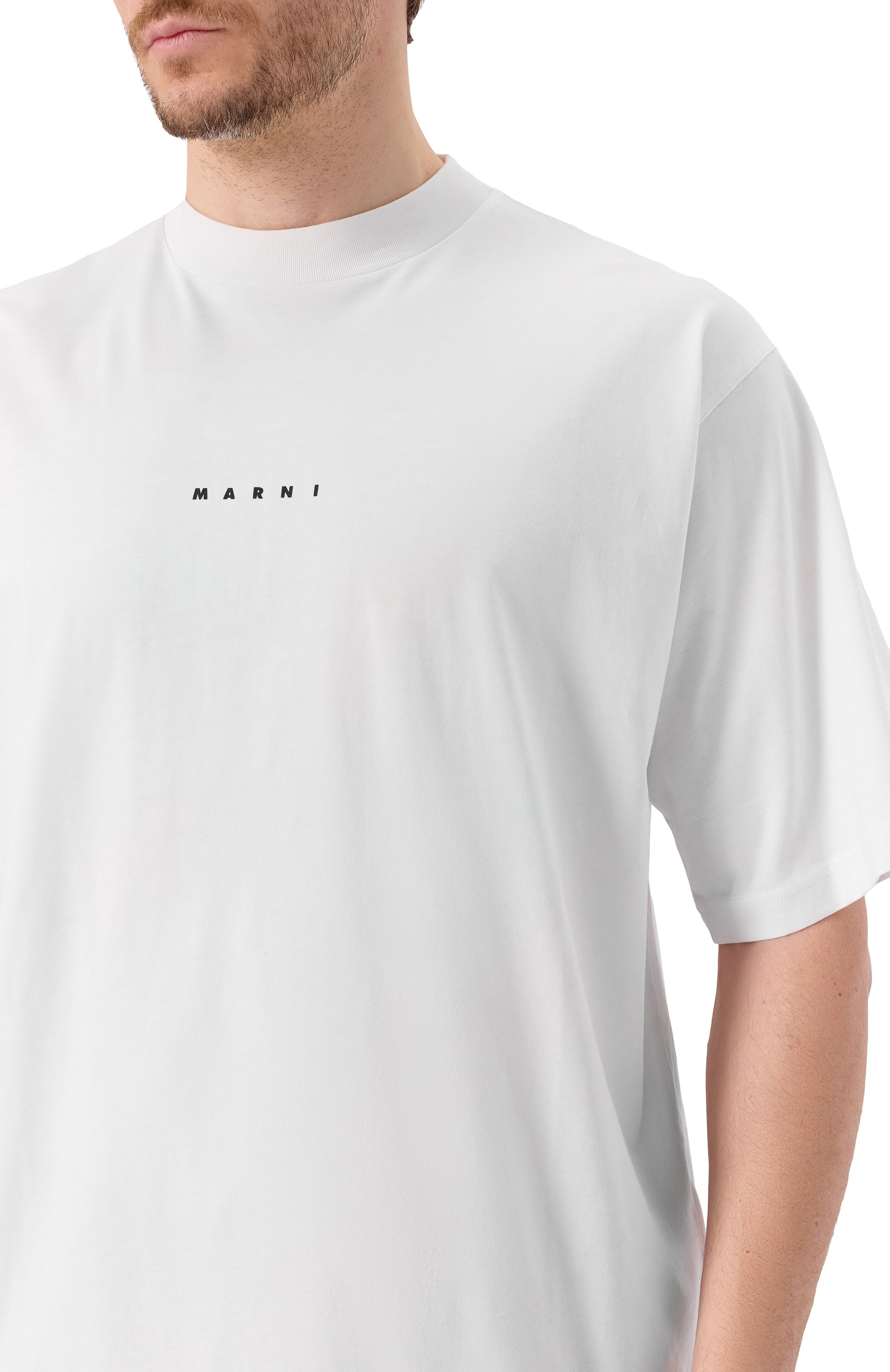 Хлопковая футболка MARNI, арт. HUMU0223P1/USCS87, фото 5