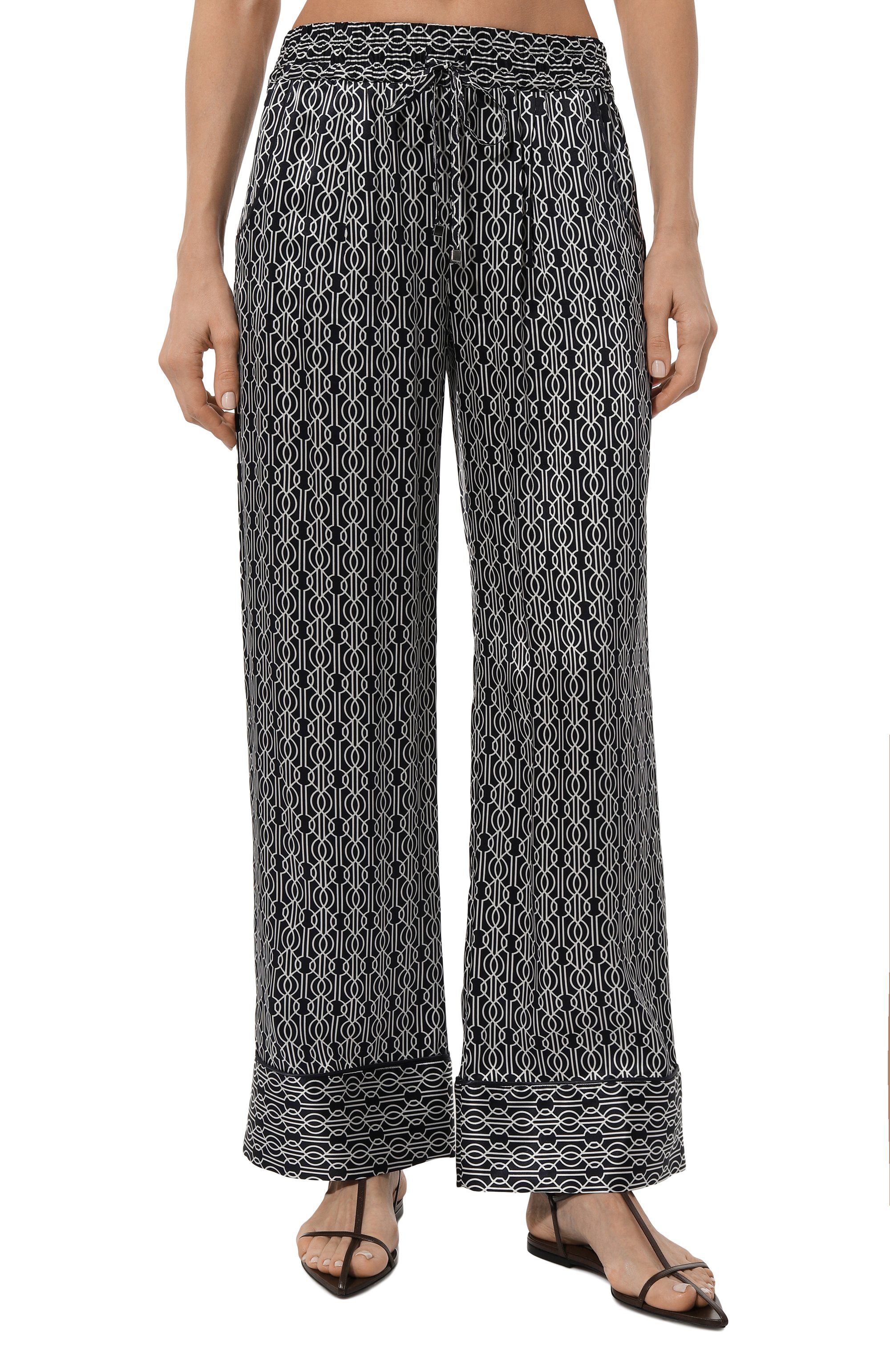 Атласные брюки KITON, арт. D57119K0978C, фото 3