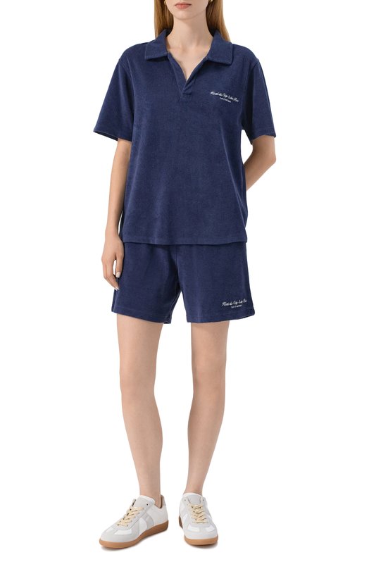Хлопковое поло Sporty and Rich T003260673BL106 Синий  T003260673BL106 Фото 2