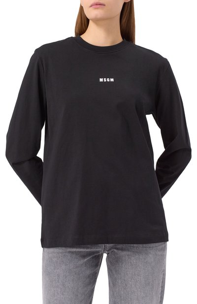 Хлопковый лонгслив MSGM, арт. 2000MDM501 200002, фото 3