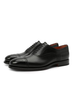 Кожаные оксфорды SANTONI, арт. MCPH17555RB2IVVDN01, фото 1