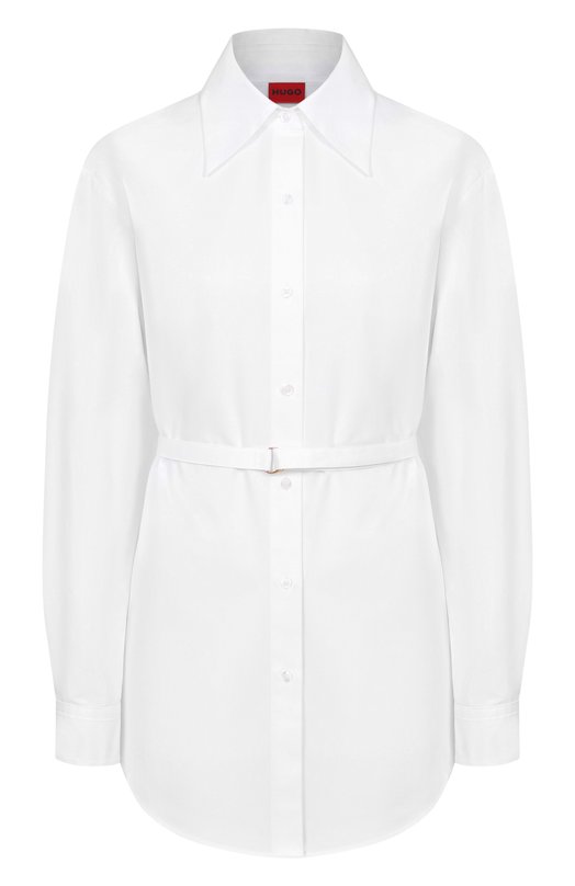 Хлопковая рубашка HUGO 50552835 Белый 50552835