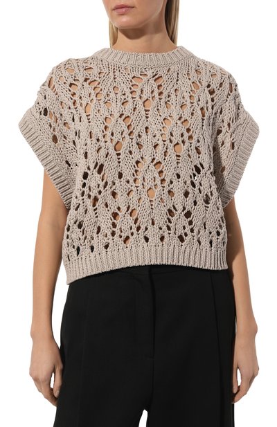 Хлопковый жилет BRUNELLO CUCINELLI, арт. M8E38B1281, фото 3