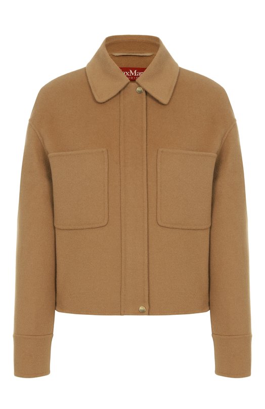 Куртка из шерсти и кашемира Max Mara Studio MADIS0N Бежевый MADIS0N