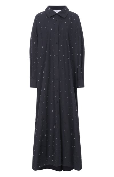 Женское хлопковое платье с отделкой стразами GIUSEPPE DI MORABITO, арт. 06PSDR916R 16406