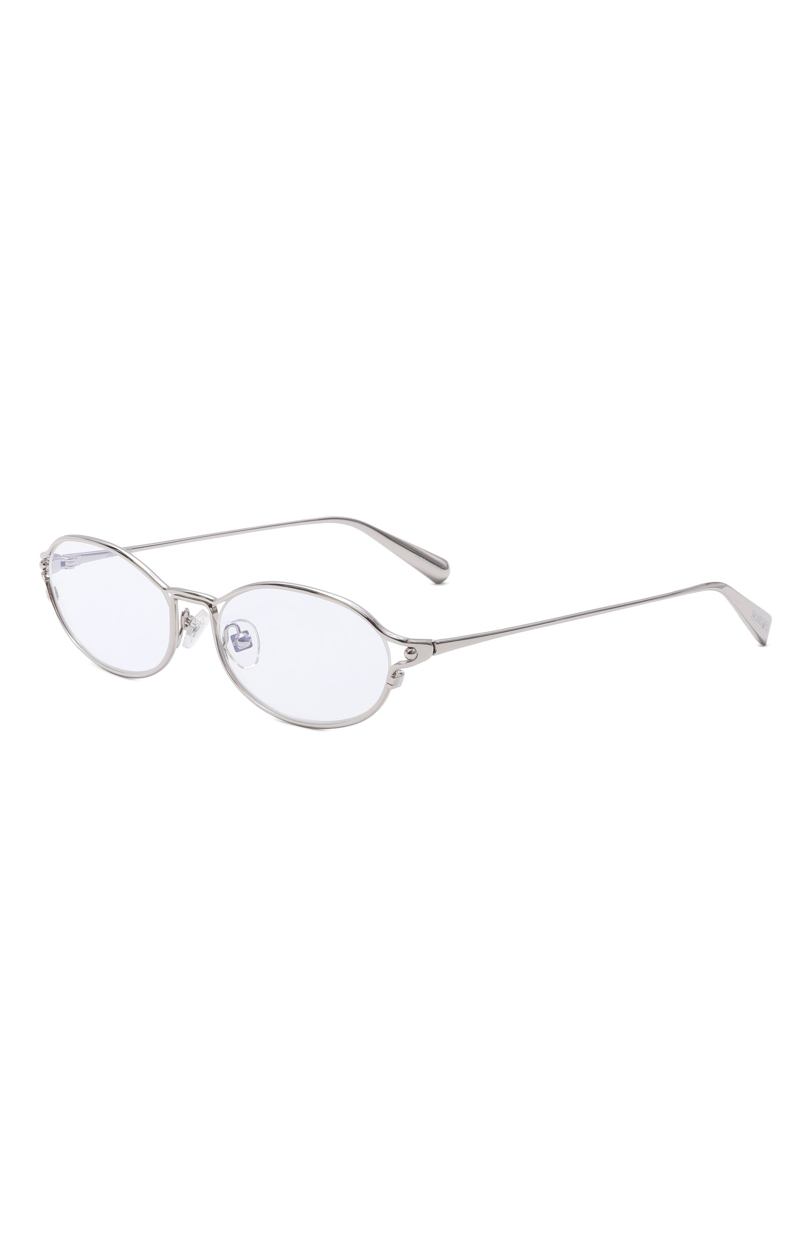 Оправа JACQUEMUS серебряного цвета по цене 39950 руб., арт. JAC172 C20PT, фото 1 Оправа JACQUEMUS, арт. JAC172 C20PT, фото 1