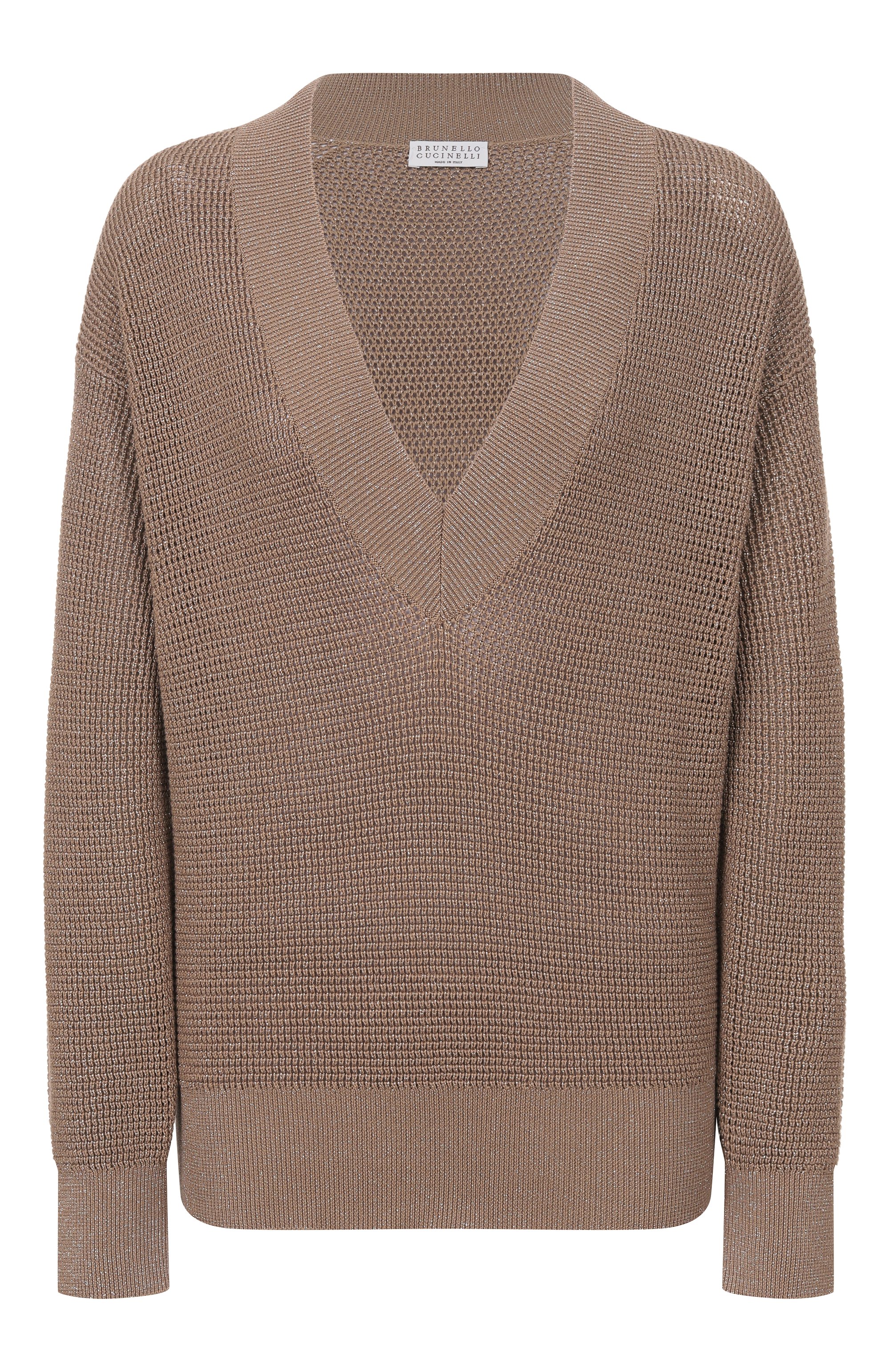 Свитер из хлопка и вискозы BRUNELLO CUCINELLI, арт. MST263312, фото 1