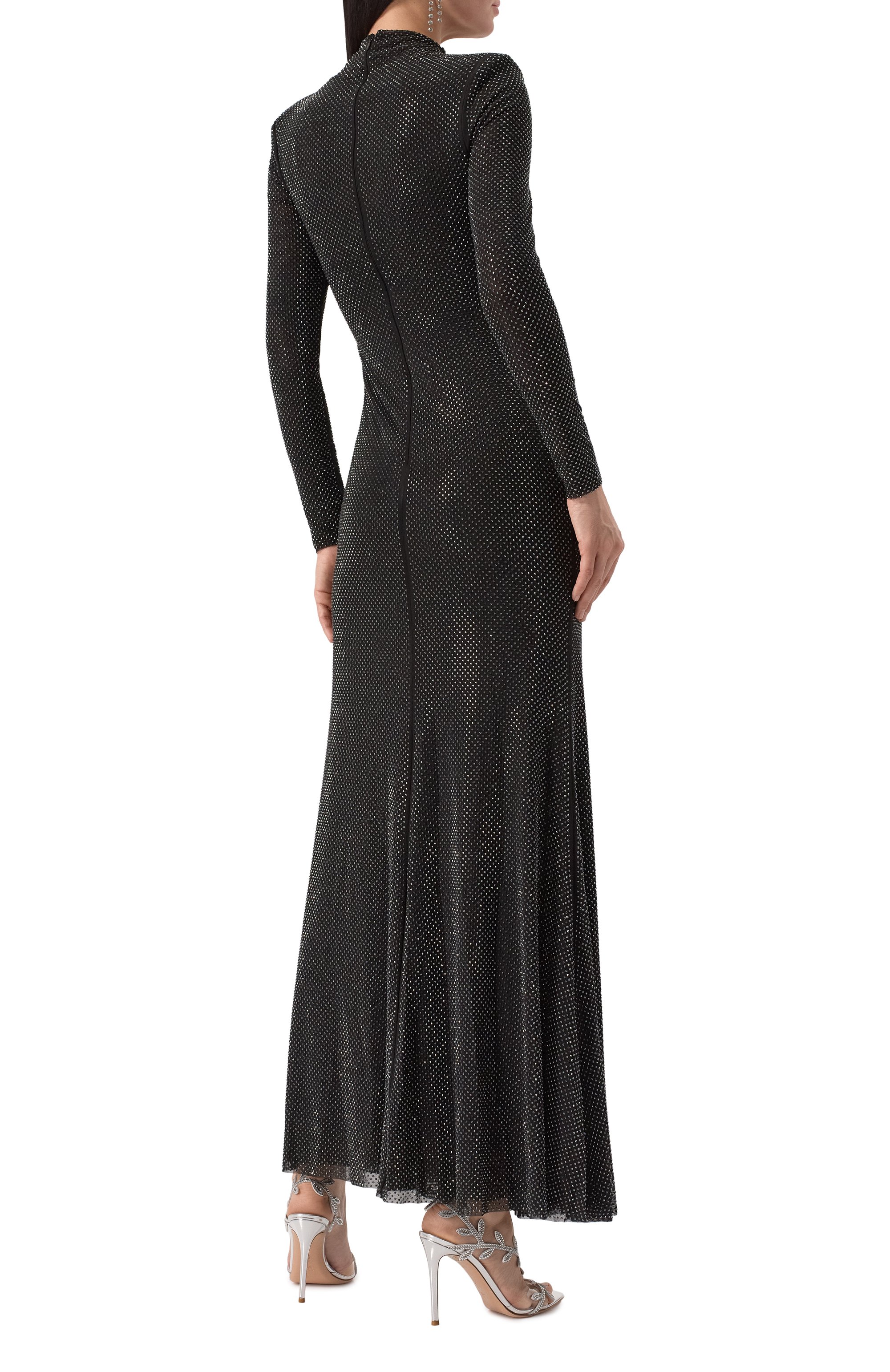 Платье с отделкой стразами SELF-PORTRAIT, арт. RS25-077X-B, фото 4