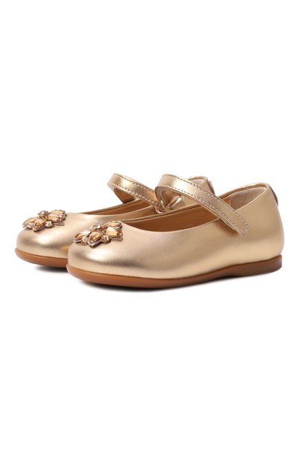 Кожаные балетки DOLCE & GABBANA, арт. D20108/AX261