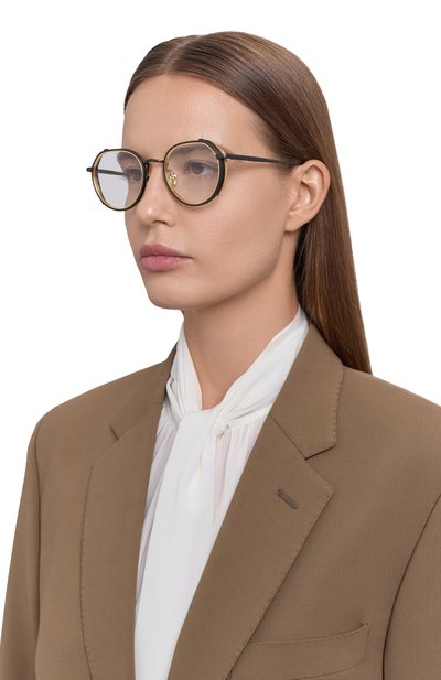 Оправа LINDA FARROW коричневого цвета по цене 119500 руб., арт. LFL1387C30PT, фото 2 Оправа LINDA FARROW, арт. LFL1387C30PT, фото 2