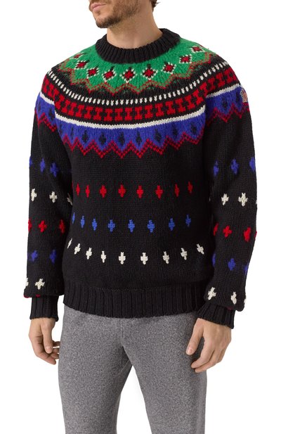 Шерстяной свитер MONCLER GRENOBLE, арт. I20979C00001/M2865, фото 3