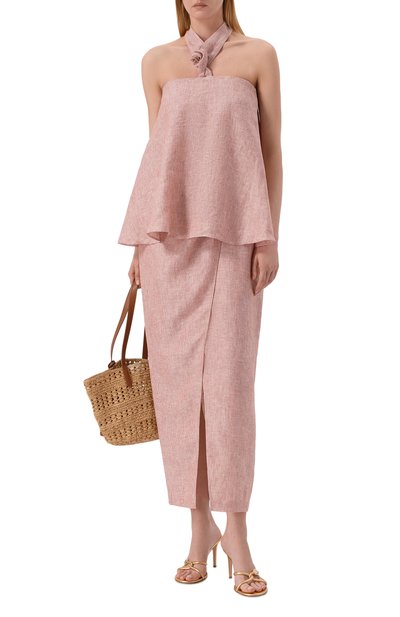 Женская льняная юбка 12 STOREEZ, арт. 138156