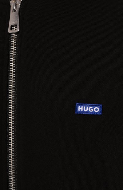 Хлопковая толстовка HUGO BLUE черного цвета по цене 17950 руб., арт. 50522366, фото 5 Хлопковая толстовка HUGO BLUE, арт. 50522366, фото 5
