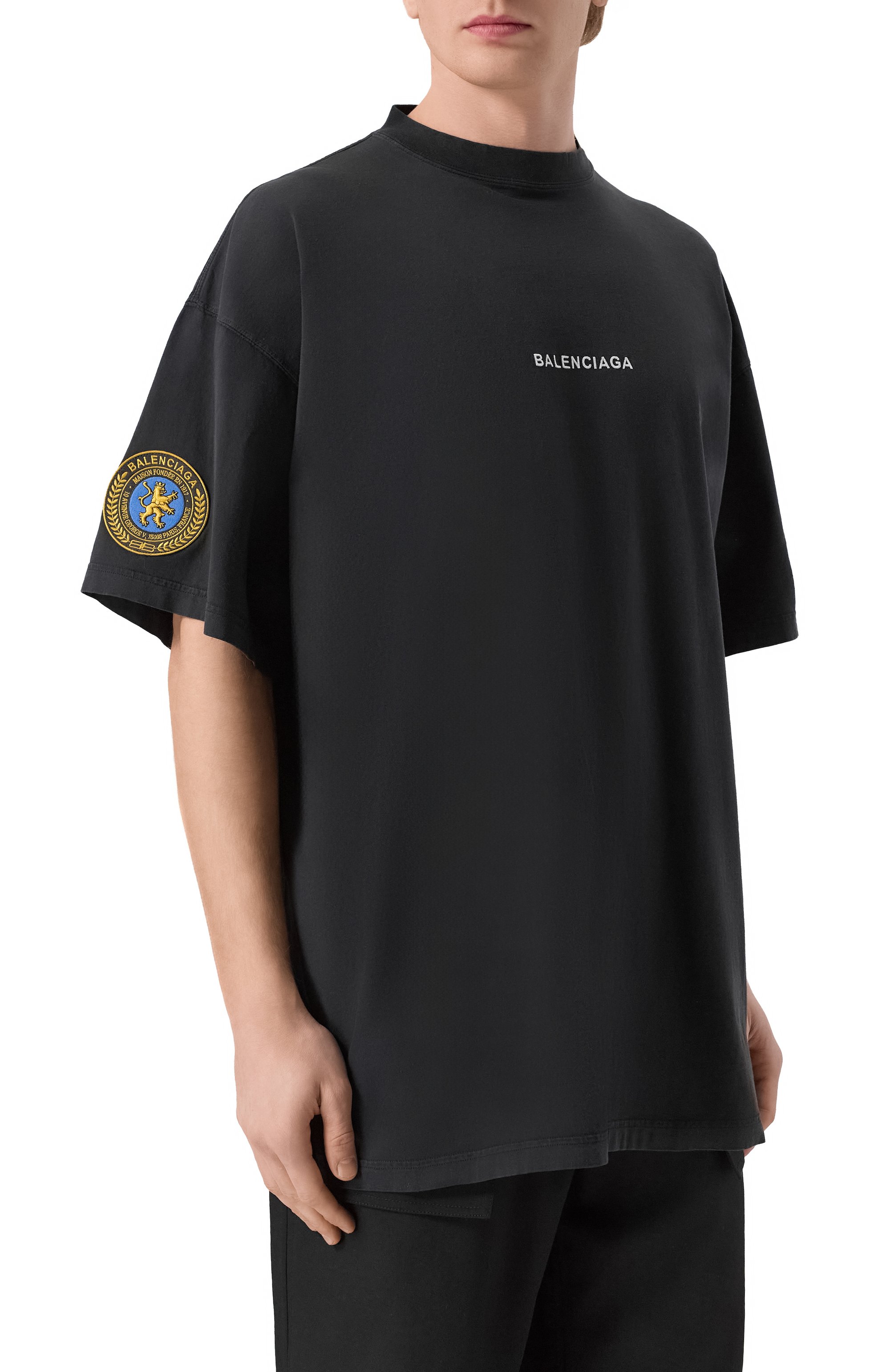 Хлопковая футболка BALENCIAGA, арт. 831305/TSVH4, фото 3