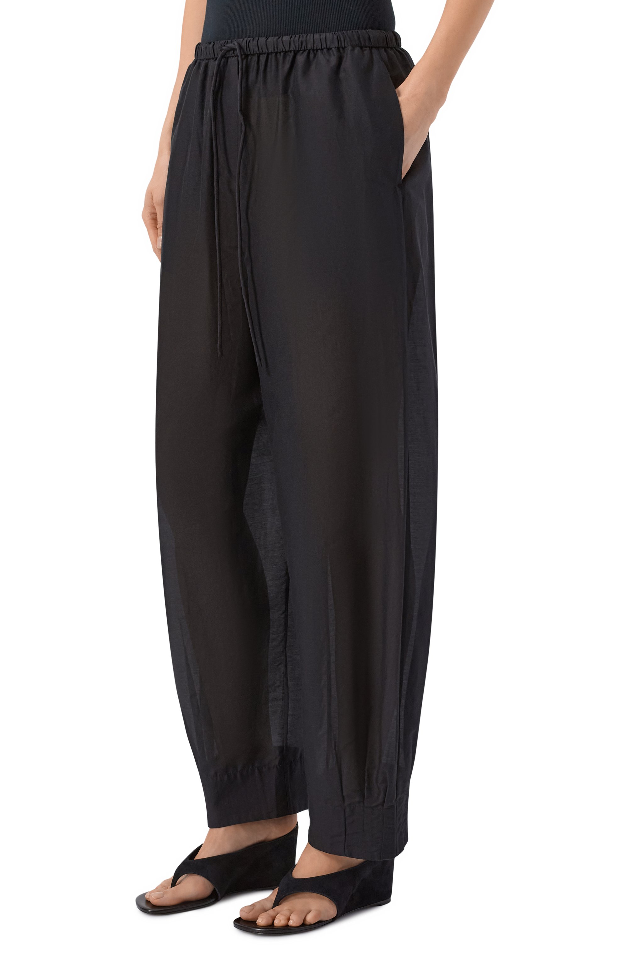 Брюки из хлопка и шелка 12 STOREEZ, арт. 137434, фото 3