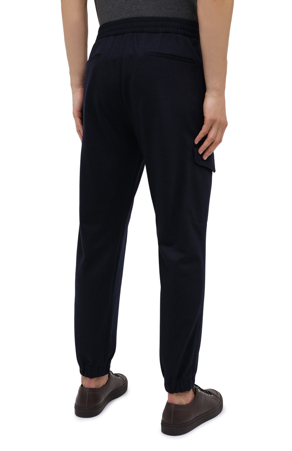 Шерстяные джоггеры ZEGNA темно-синего цвета по цене 110500 руб., арт. UVI11/TT15, фото 5 Шерстяные джоггеры ZEGNA, арт. UVI11/TT15, фото 5