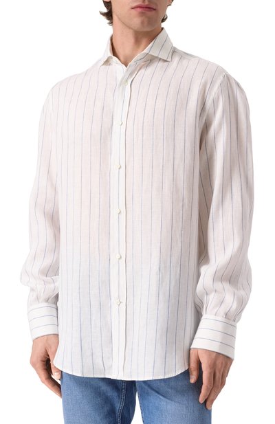 Льняная рубашка BRUNELLO CUCINELLI, арт. MM6860028, фото 3