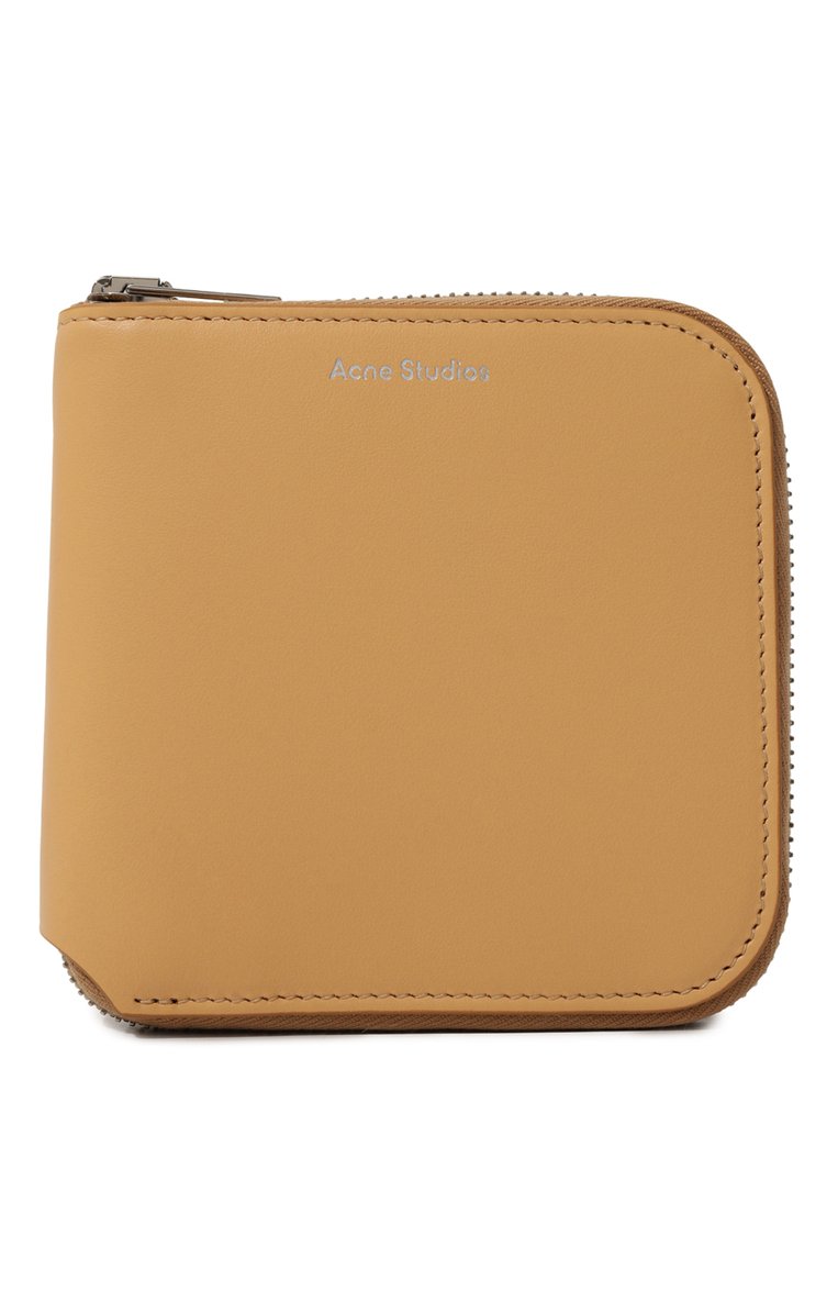 Женские кожаное портмоне ACNE STUDIOS бежевого цвета, арт. FN-UX-SLGS000115 | Фото 1 (Нос: Не проставлено; Материал: Натуральная кожа; Материал сплава: Проставлено)