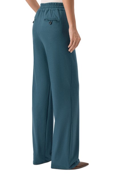 Кашемировые брюки KITON бирюзового цвета по цене 427000 руб., арт. D48122K0173I, фото 4 Кашемировые брюки KITON, арт. D48122K0173I, фото 4