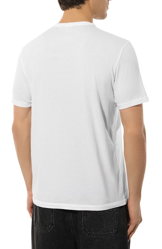 Хлопковая футболка 7 For All Mankind JSLM6140WH Белый  JSLM6140WH Фото 4