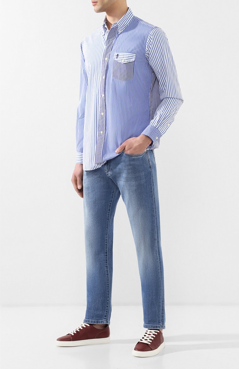 Мужские кожаные кеды HARRYS OF LONDON бордового цвета, арт. PURSUIT S0FT MILLED CALF | Фото 2 (Подошва: Плоская; Статус проверки: Проверена категория; Материал внутренний: Натуральная кожа; Материал утеплителя: Без утеплителя; Стили: Классический; Драгоценные камни: Проставлено; Материал сплава: Проставлено; Материал внешний: Натуральная кожа; Кросс-КТ: Низкие; Автоматизация Diginetica: Не назначено)