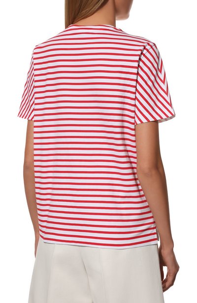 Хлопковая футболка PRADA, арт. 3590A-103D-F0970-221, фото 4