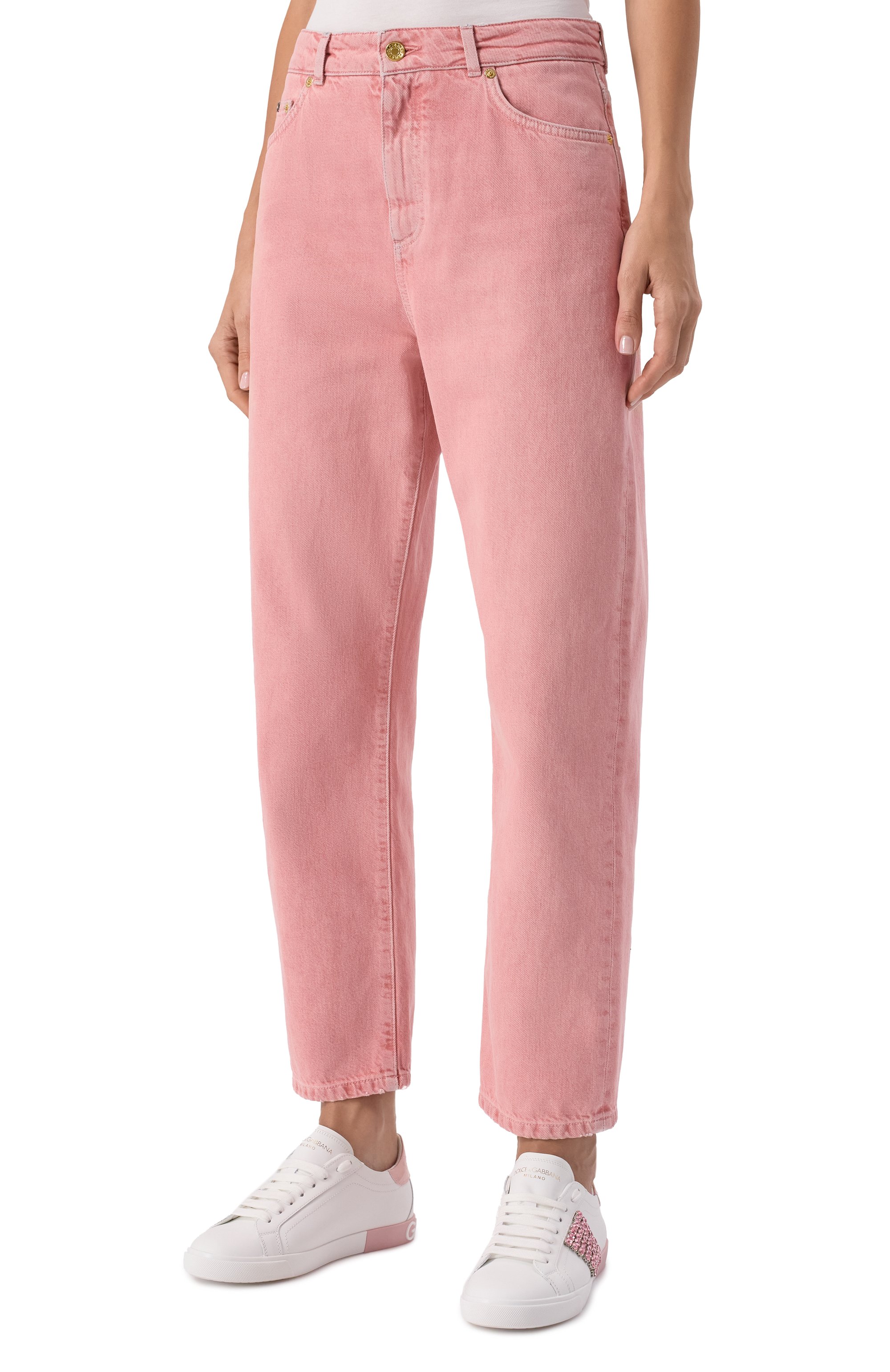 Джинсы DOLCE & GABBANA розового цвета по цене 89950 руб., арт. FTC7CD/G8MT5, фото 3 Джинсы DOLCE & GABBANA, арт. FTC7CD/G8MT5, фото 3