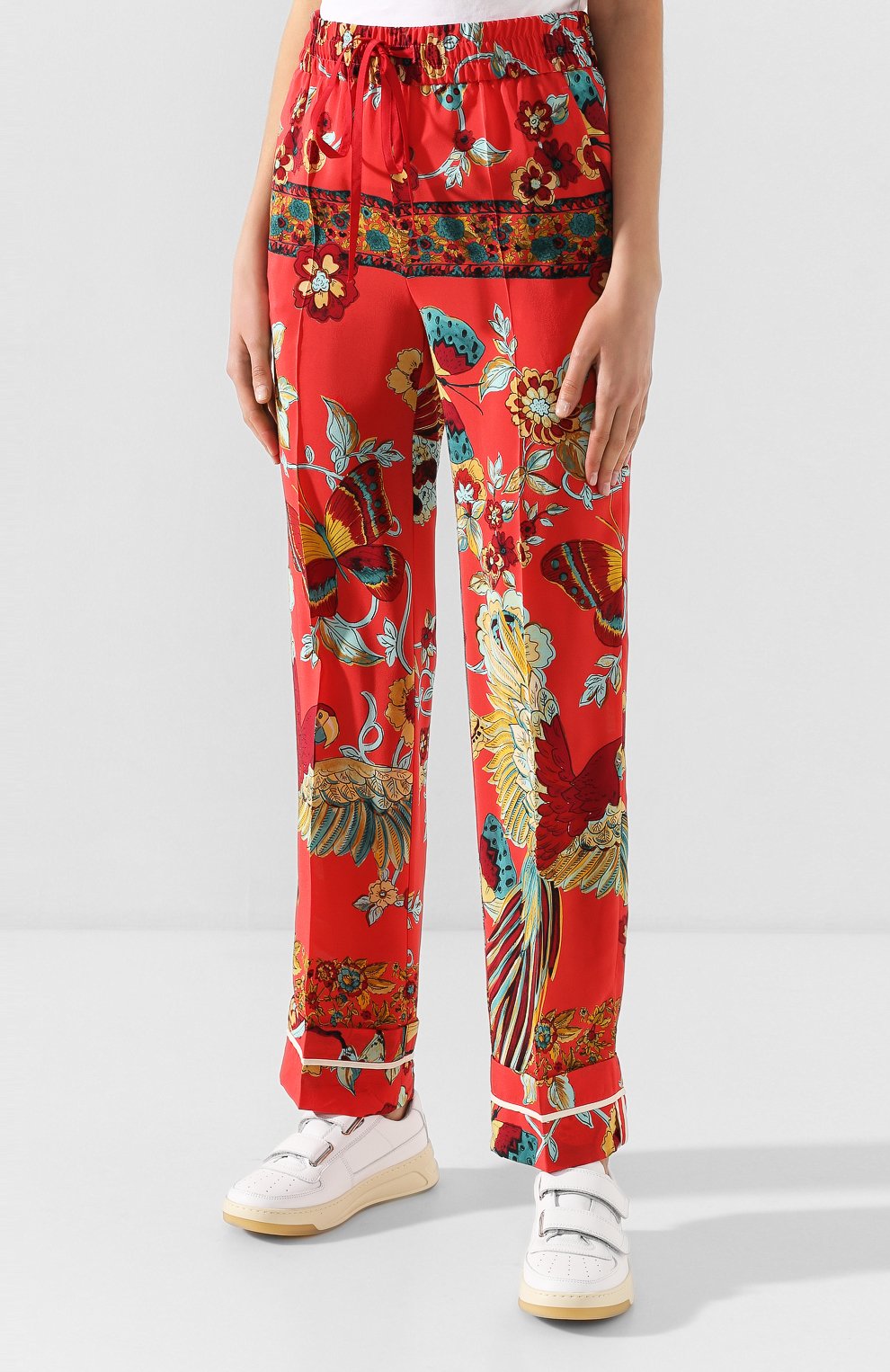 Шелковые брюки REDVALENTINO, арт. TR0RBC20/504, фото 3