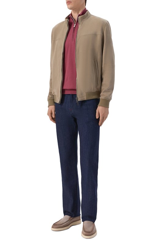 Хлопковый джемпер Andrea Campagna M5426-8062 Бордовый  M5426-8062 Фото 2