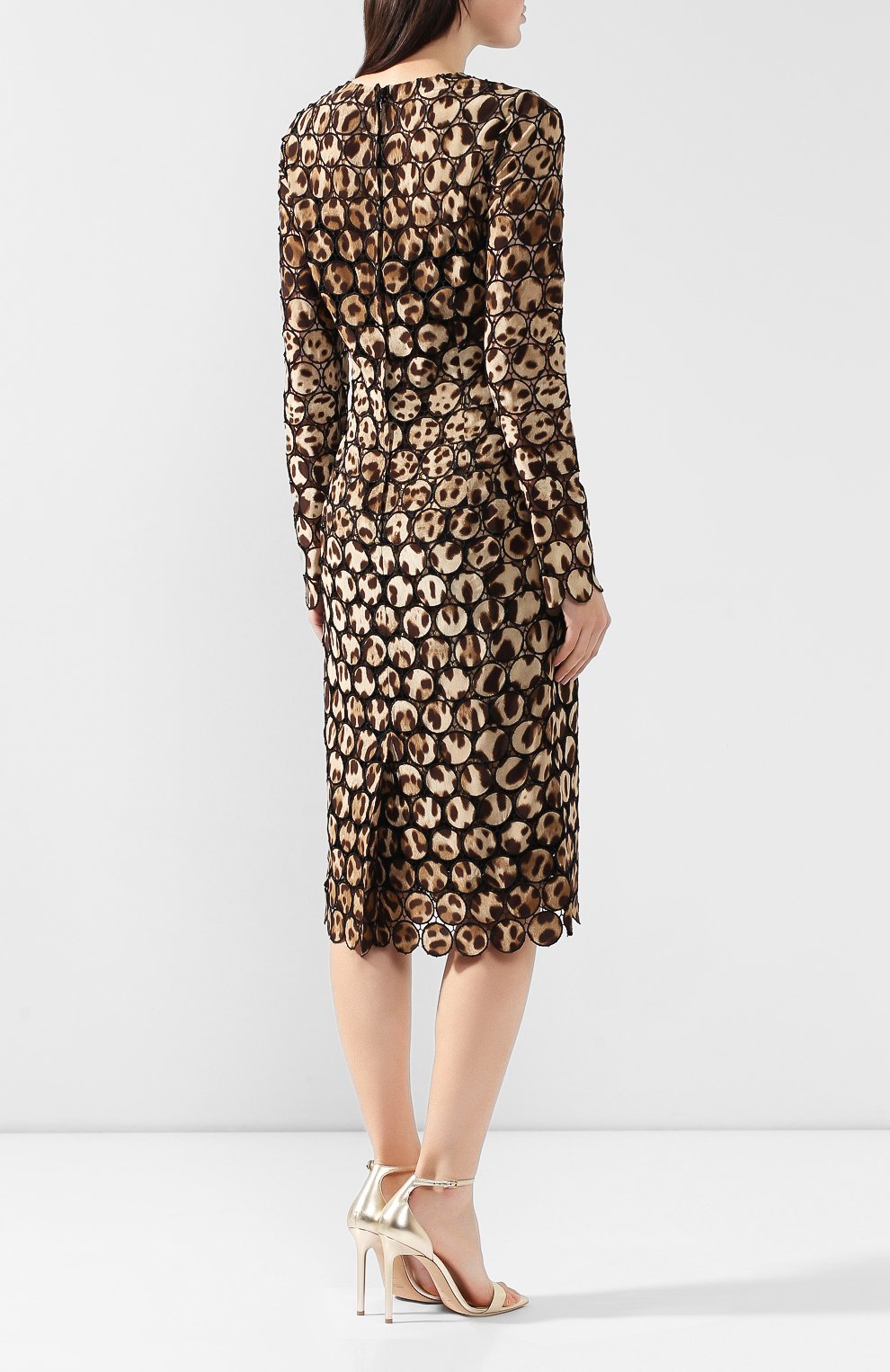 Платье из смеси шелка и вискозы DOLCE & GABBANA, арт. F6F4KZ/FGMGI, фото 4