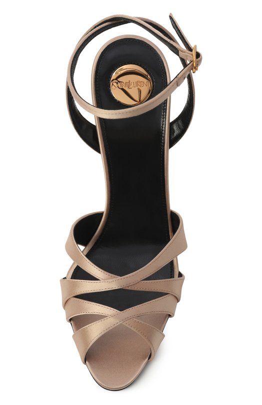 Текстильные босоножки Chandelle 110 Saint Laurent 842710/9QNA0 Кремовый  842710/9QNA0 Фото 6