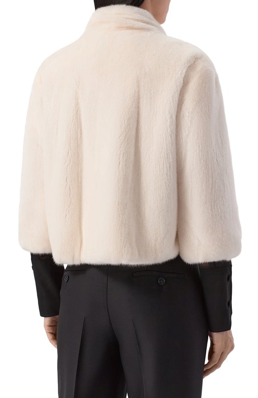 Шуба из норки Giulia Gurman 2514NW Белый  2514NW Фото 4