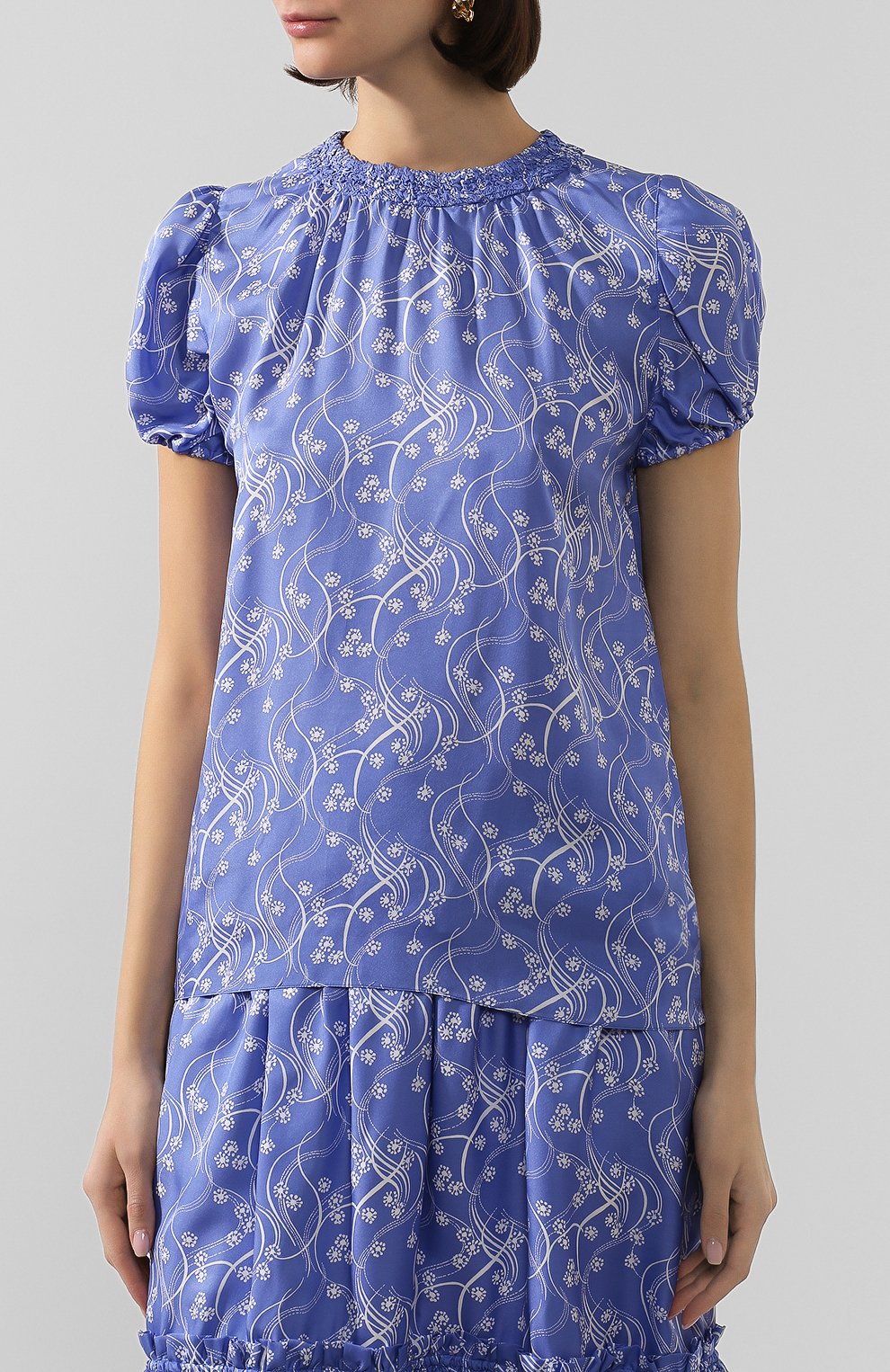 Топ из смеси вискозы и шелка KENZO, арт. FA52T0174521, фото 3