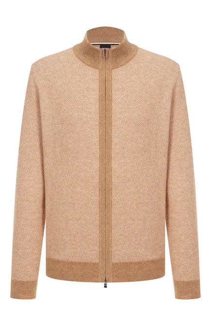 Мужской кардиган из шерсти и хлопка BOSS, арт. 50549950