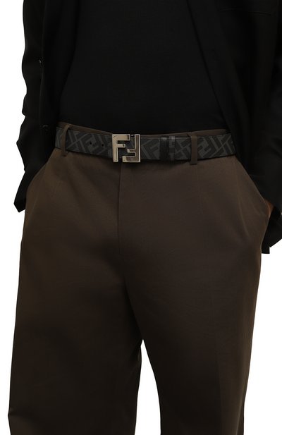 Двусторонний ремень FENDI черного цвета по цене 58050 руб., арт. 7C0424 AGR9, фото 3 Двусторонний ремень FENDI, арт. 7C0424 AGR9, фото 3