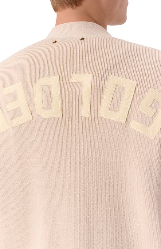 Хлопковый кардиган Golden Goose Deluxe Brand GMP00946.P001972 Бежевый  GMP00946.P001972 Фото 5