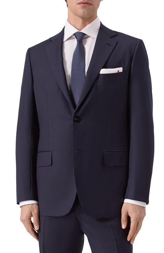 Шерстяной костюм Kiton UA81K0127003 Синий  UA81K0127003 Фото 2
