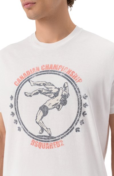 Хлопковая футболка DSQUARED2, арт. S71GD1524/S22507, фото 5