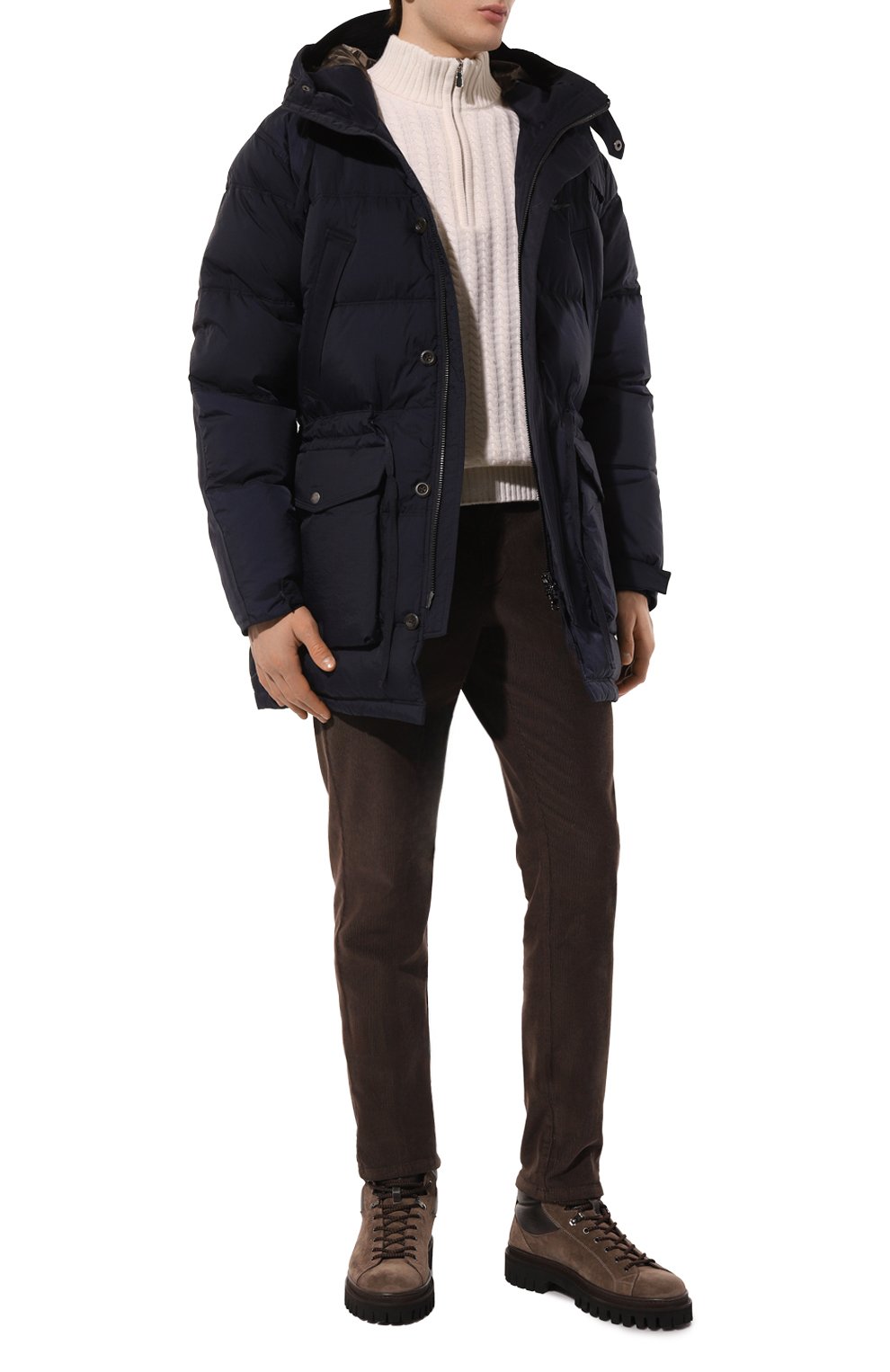 Пуховик AERONAUTICA MILITARE темно-синего цвета по цене 49950 руб., арт. AB2192CT3375, фото 2 Пуховик AERONAUTICA MILITARE, арт. AB2192CT3375, фото 2