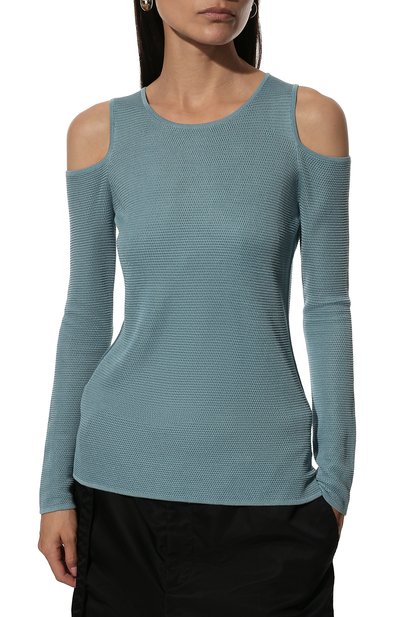 Шелковый пуловер с разрезами на плечах TSE, арт. TWK216S18B, фото 3