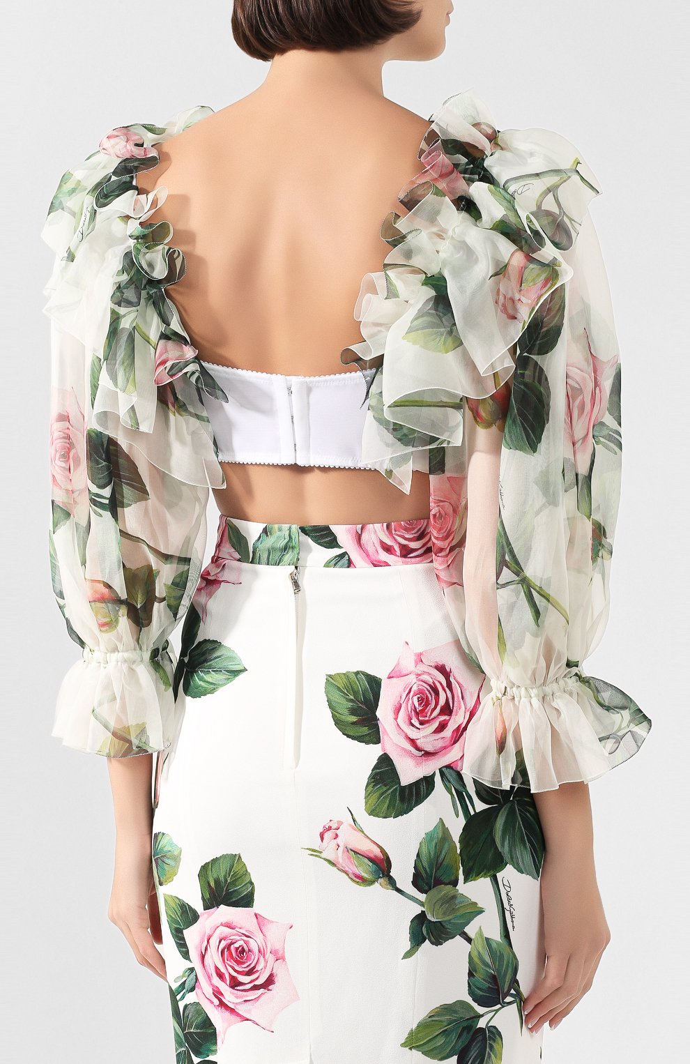 Шелковый топ DOLCE & GABBANA, арт. F74E5T/HS19T, фото 4