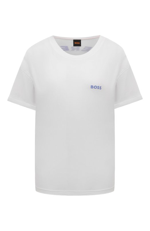 

Хлопковая футболка BOSS Orange, Белый