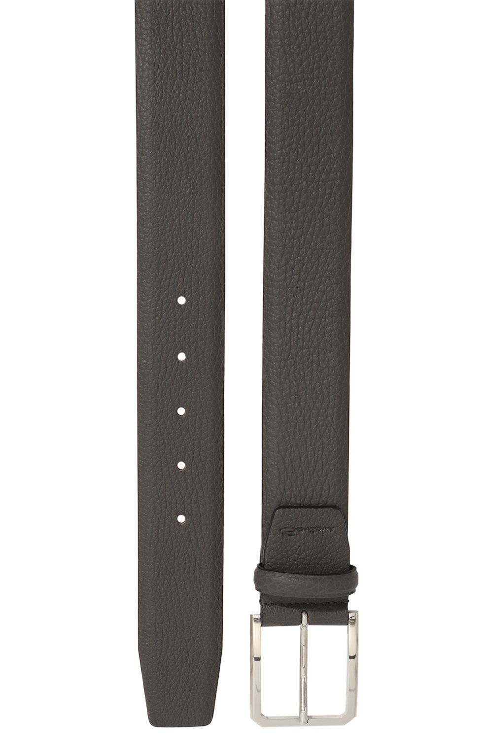 Кожаный ремень SANTONI темно-серого цвета по цене 37250 руб., арт. CM40VS003C07ETR3G60, фото 3 Кожаный ремень SANTONI, арт. CM40VS003C07ETR3G60, фото 3