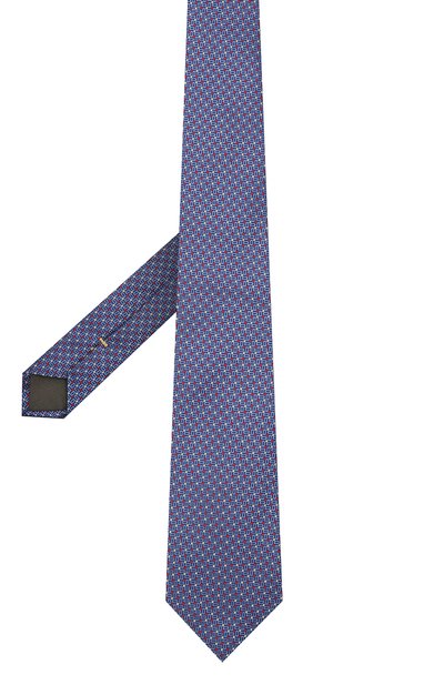 Шелковый галстук CANALI синего цвета по цене 10400 руб., арт. 18/HJ03286, фото 2 Шелковый галстук CANALI, арт. 18/HJ03286, фото 2