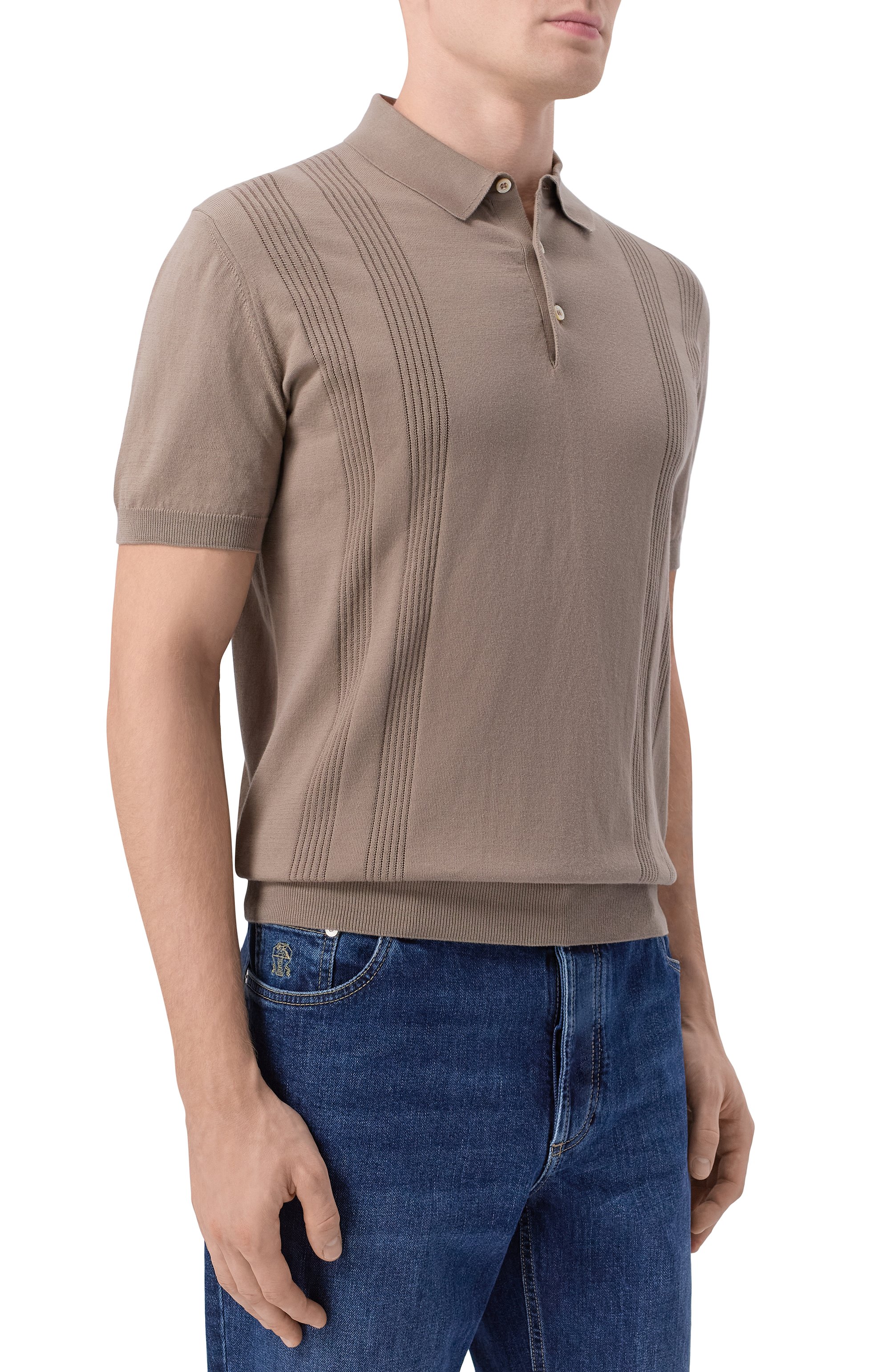 Хлопковое поло CORNELIANI, арт. 27M586/2725109, фото 3