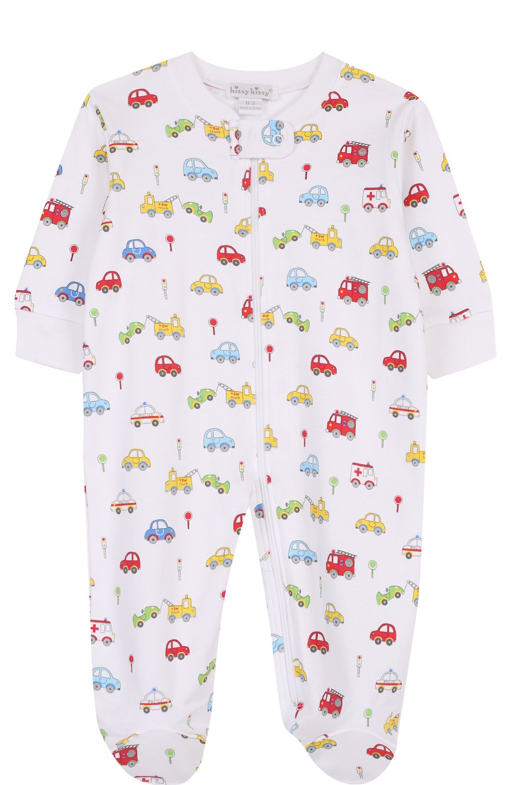 Хлопковая пижама на молнии с принтом KISSY KISSY, арт. S1848704PZ, фото 1